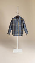 Thumbnail for your product : Burberry Check Button-Down Cotton Shirt