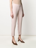 Thumbnail for your product : P.A.R.O.S.H. High-Waisted Cropped Trousers