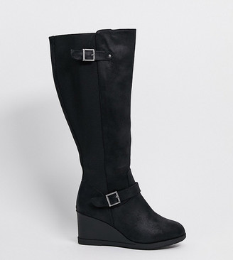 extra wide calf boots clearance uk