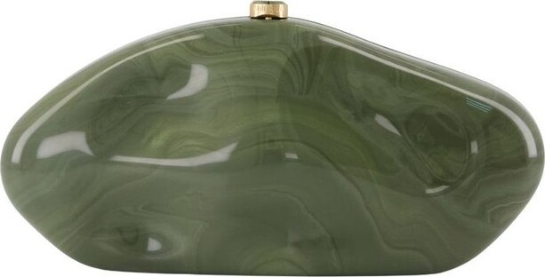 Cult Gaia Marble-Effect Caldera Clutch Bag