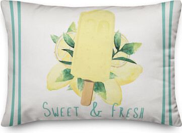 Lemon Popsicle Sweet Fresh Rectangular Pillow Cover & Insert