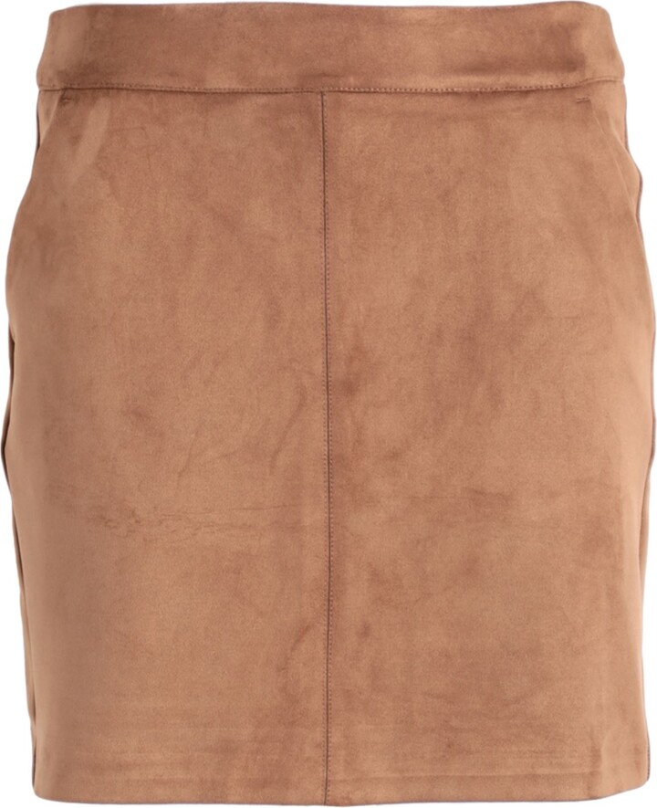 Vero Moda faux leather mini skirt in red - ShopStyle