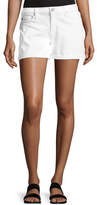 Thumbnail for your product : Hudson Asha Mid-Rise Cuffed Denim Shorts, White