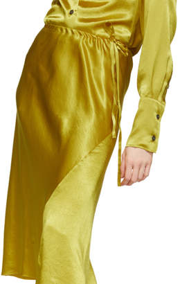 Ann Demeulemeester Yellow Asymmetric Magya Skirt
