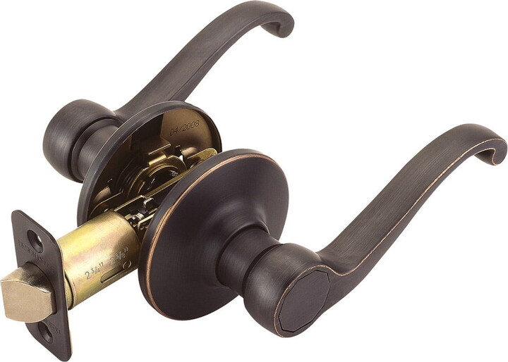 Design House Scroll Passage 2-Way Universal Hall and Closet Door Lever, Oil Rubbed Bronze
