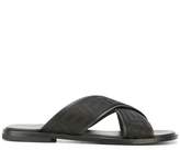 Thumbnail for your product : Versace Greek key crossover sandals