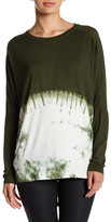 Thumbnail for your product : Fate Dolman Long Sleeve Hi-Lo Tie Dye Shirt