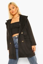 Thumbnail for your product : boohoo Petite Double Breasted Wool Look Coat