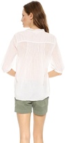 Thumbnail for your product : Nili Lotan Lace Up Voile Top