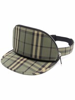 Thumbnail for your product : Burberry Check-Print Zip-Compartment Visor