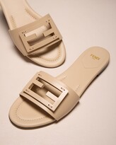 Thumbnail for your product : Fendi FF Tube Medallion Flat Sandals