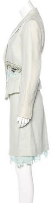 Christian Lacroix Silk & Linen-Blend Skirt Suit