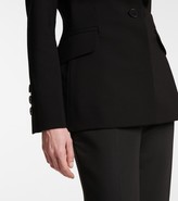 Thumbnail for your product : Carolina Herrera Square-neck wool-blend blazer