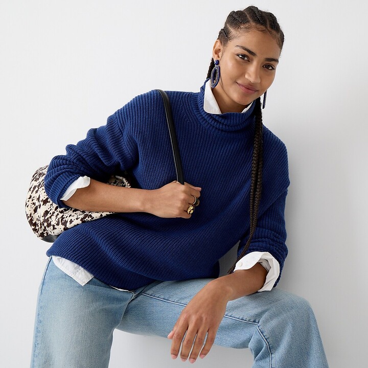 J.Crew Ribbed cotton-cashmere relaxed 