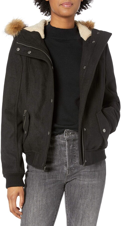 sherpa lined bomber jacket