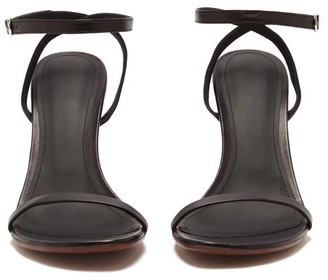 Vetements Killer Bullet-heel Leather Sandals - Black