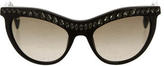 Thumbnail for your product : Prada Gem-Embellished Cat-Eye Sunglasses
