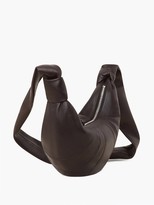 Thumbnail for your product : Lemaire Croissant Small Leather Bag - Dark Brown