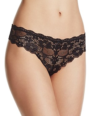 Honeydew Camellia Lace Thong