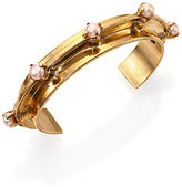 Thumbnail for your product : Aesa Muse 6MM Pink Freshwater Pearl Reflection Cuff Bracelet