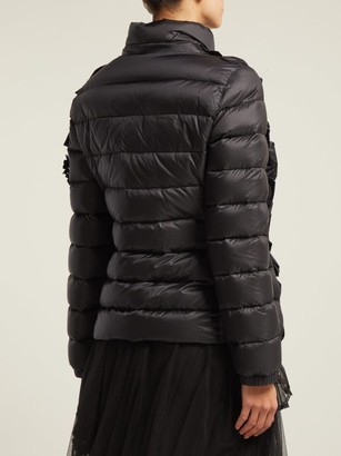 4 Moncler Simone Rocha - Darcy Ruffled Quilted Jacket - Black