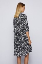 Thumbnail for your product : HUGO BOSS Pony-print shirt dress in lightweight canvas