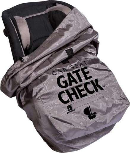 J L Childress DeluxeGateCheckBagforCarSeats-Grey