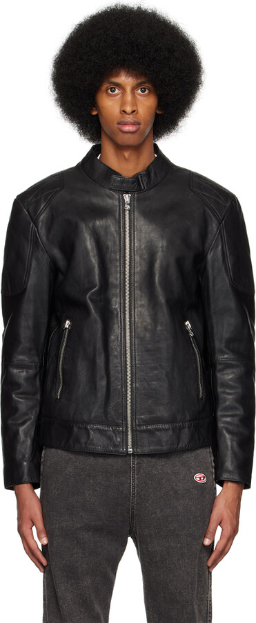 Black L-Ink-A Leather Jacket -