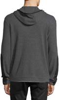 Thumbnail for your product : John Varvatos Waffle-Knit Zip-Front Hoodie