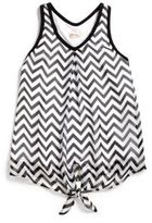 Thumbnail for your product : Sally Miller Girl's Chevron Tie Tank Top