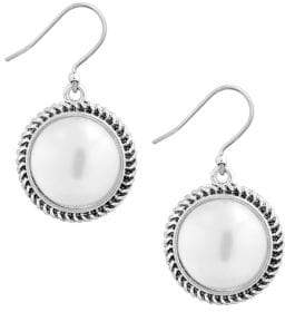Lucky Brand May Chase Faux Pearl Drop Earrings