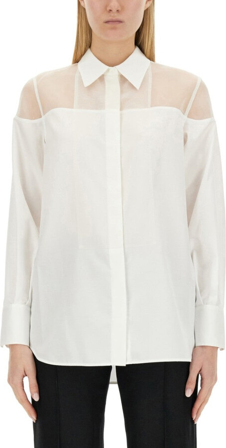 Helmut Lang White Tuxedo Shirt