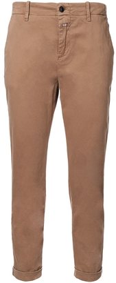 Closed cropped chino trousers
