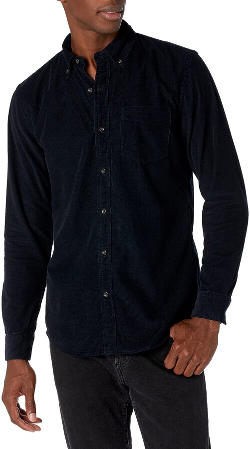 Brand Goodthreads Mens Slim-Fit Long-Sleeve Corduroy Shirt 