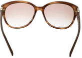 Thumbnail for your product : Ferragamo Snakeskin-Accented Logo Sunglasses w/ Tags