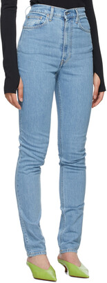 Helmut Lang Blue Hi Spikes Jeans