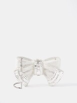 Thumbnail for your product : Judith Leiber Bow Deco Crystal-embellished Clutch Bag - Silver