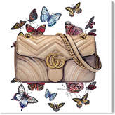 Thumbnail for your product : Oliver Gal Doll Memories -Butterflies Bag Canvas Art