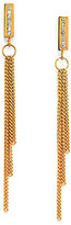Thumbnail for your product : Michael Kors Motif Pavé Bar Chain Fringe Earrings/Goldtone