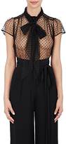 Thumbnail for your product : Marc Jacobs Women's Polka Dot Mesh Tieneck Blouse