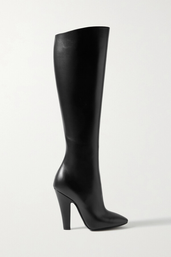 Saint Laurent Smooth Leather Women's Boots | Shop the world's 
