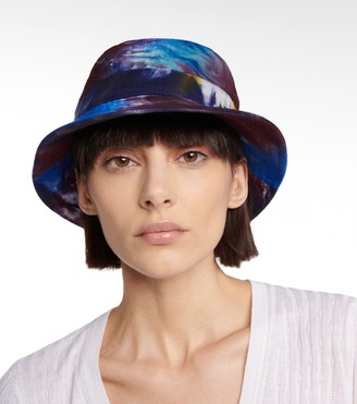 Gabriela Hearst Tie-dye cashmere and silk bucket hat