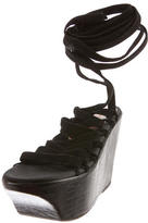 Thumbnail for your product : Alaia Suede Platform Sandals