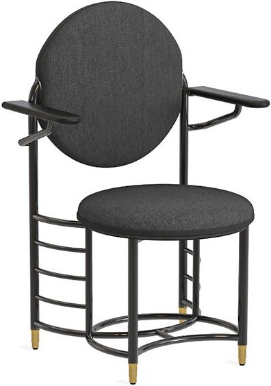 Steelcase Frank Lloyd Wright Racine Guest Armchair in Black