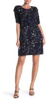 Thumbnail for your product : Cynthia Steffe CeCe by Floral Ruched Sleeve Shift Dress