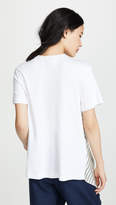Thumbnail for your product : Monse Asymmetrical Pinstripe Tee