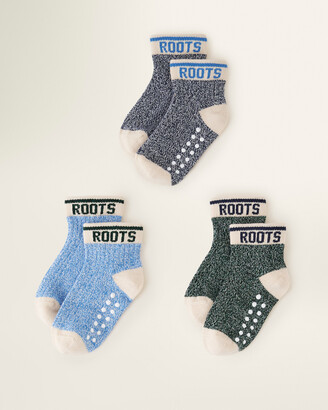 Roots Toddler Cabin Ankle Sock 3 Pack