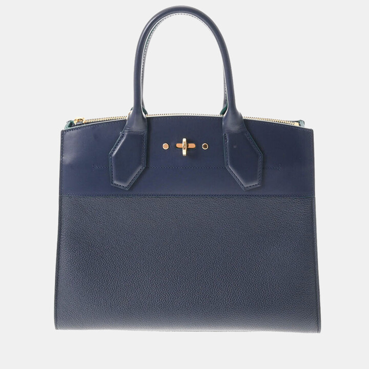 Pre-owned Louis Vuitton Epi Cluny Two-way Handbag In Blue