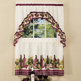 Thumbnail for your product : Asstd National Brand Chardonnay Printed 3-pc. Rod Pocket Kitchen Curtain Window Set