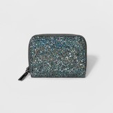 Thumbnail for your product : A New Day Women's Small Zip-Around Wallet - A New Day Gunmetal Glitter